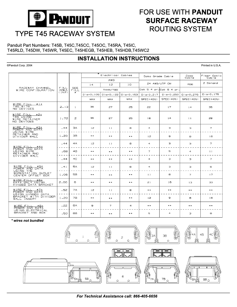 Page n°1 - Manuel utilisateur Panduit T45BEI10-A