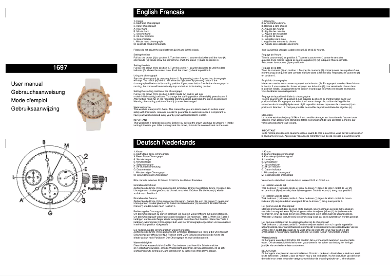 Image de la première page du manuel de l'appareil 1697
