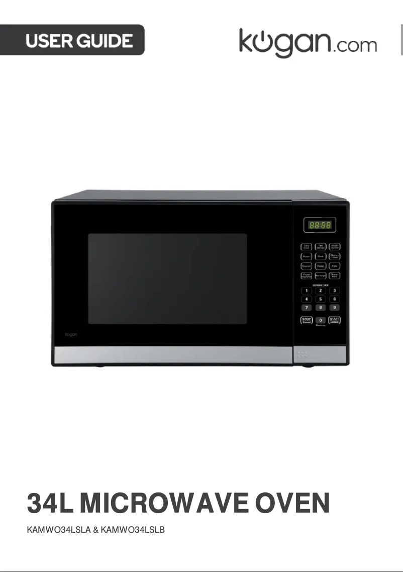 Page 1 de la notice Manuel utilisateur Kogan KAMWO34LSLB