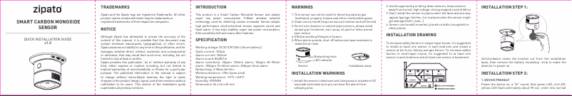 Page 1 de la notice Manuel utilisateur Zipato Z-wave HM-HS1CA-Z.EU