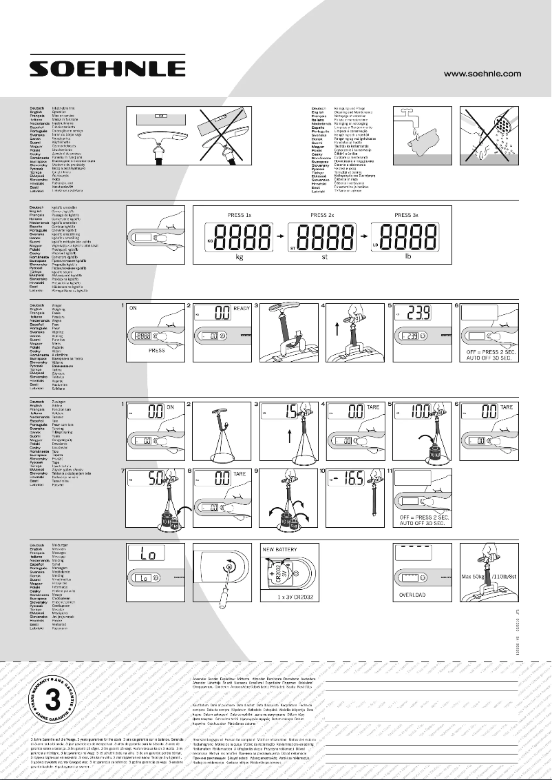 Page n°1 - Manuel utilisateur Soehnle Travel 66172 2