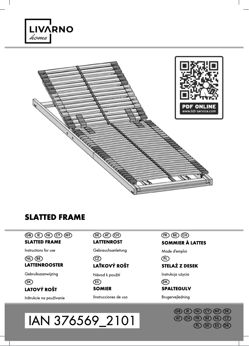 Page 1 de la notice Manuel utilisateur Livarno Lux IAN 376569