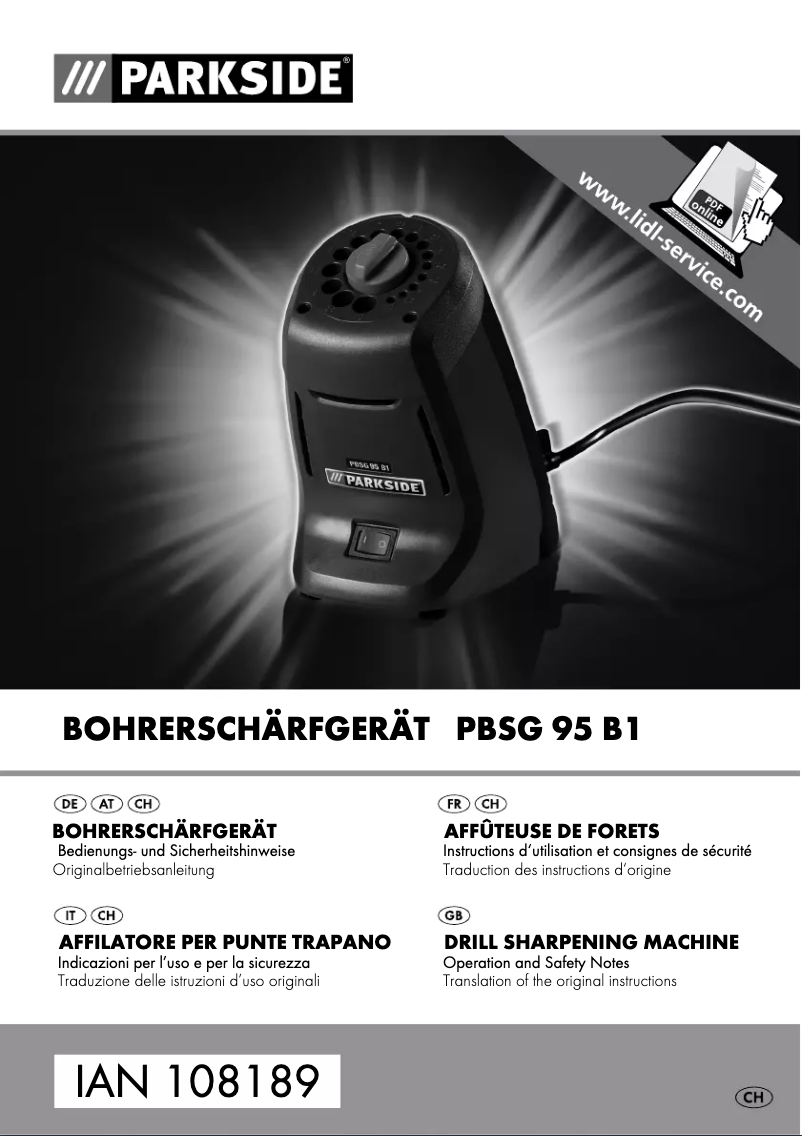 Image de la première page du manuel de l'appareil PBSG 95 B1