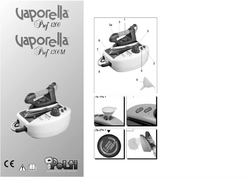 Página 1 del manual Manual de usuario Polti Vaporella Prof 1200