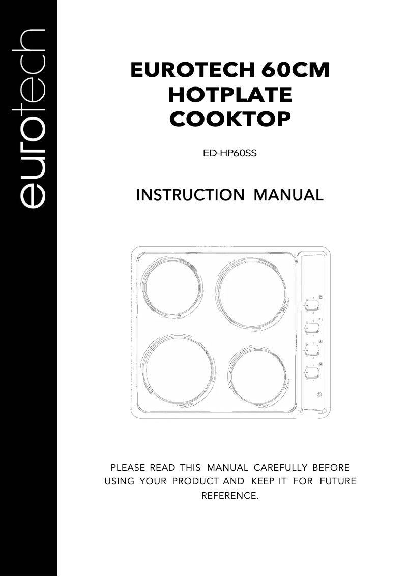 Page 1 de la notice Manuel utilisateur Eurotech ED-HP60SS