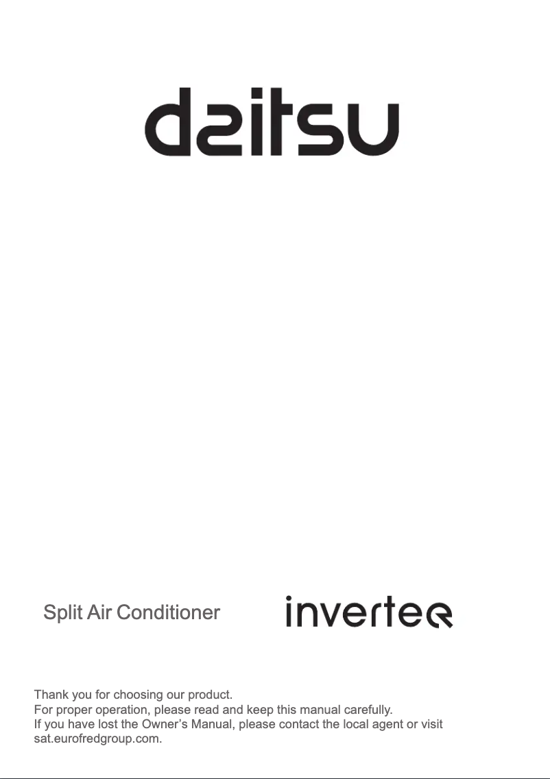 Page n°1 - Manuel utilisateur Daitsu DSM 9KIDB