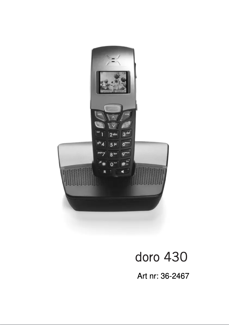 Page 1 de la notice Manuel utilisateur Doro 430