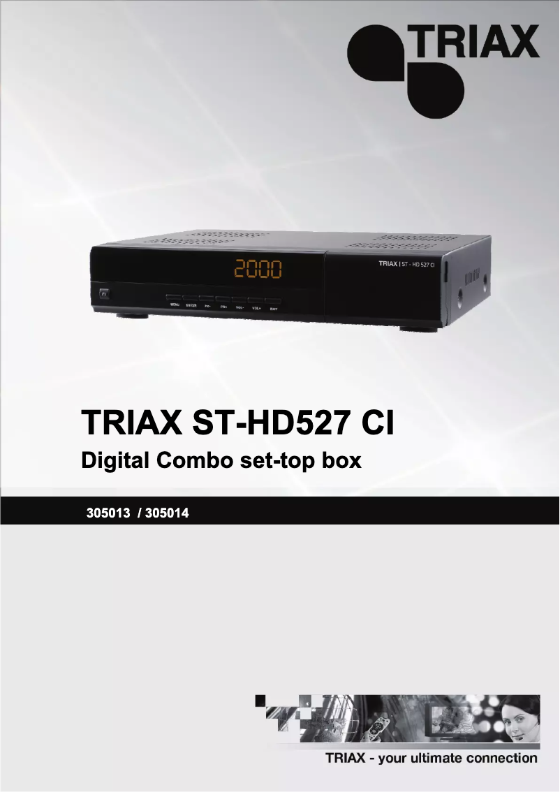 Page n°1 - Manuel utilisateur Triax ST-HD527 CI