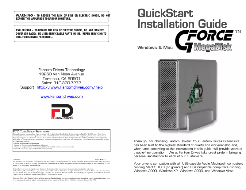 Image de la première page du manuel de l'appareil GD1000EU