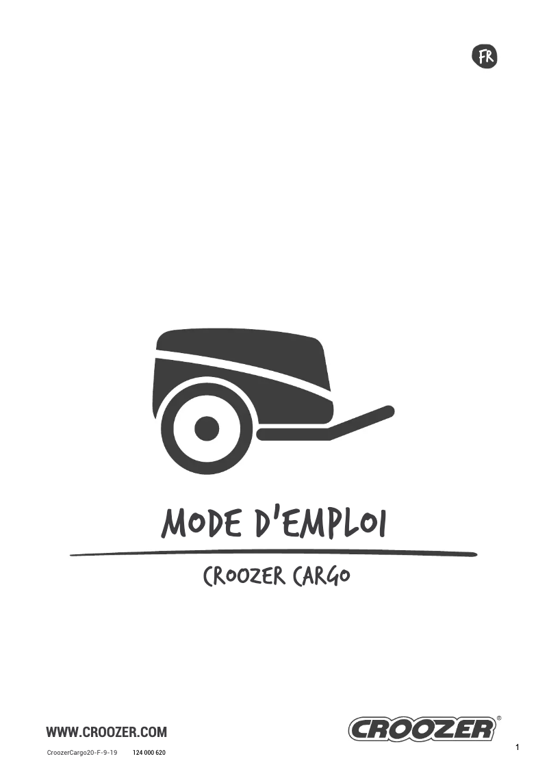 Page n°1 - Manuel utilisateur Croozer Cargo