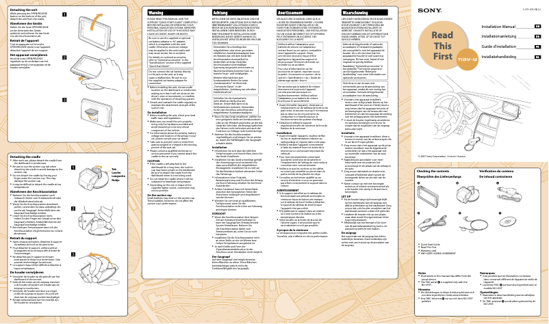 Image de la première page du manuel de l'appareil NV-U83F