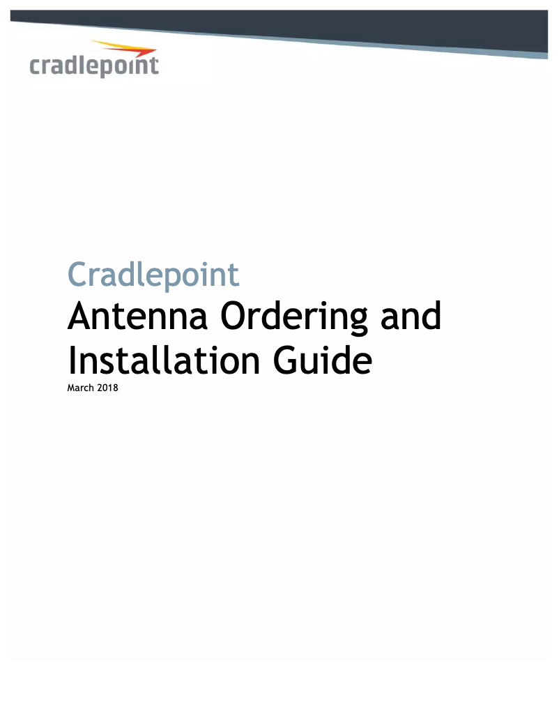 Page 1 de la notice Manuel utilisateur Cradlepoint AER2200