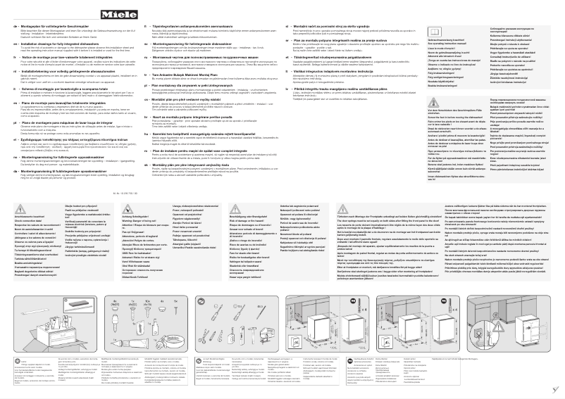 Page n°1 - Manuel utilisateur Miele G 6360 SCVi