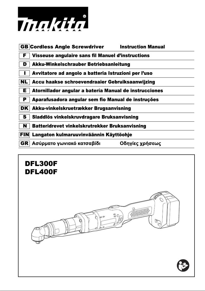 Page 1 de la notice Manuel utilisateur Makita DFL400F