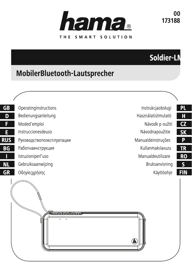 Image de la première page du manuel de l'appareil Soldier-L