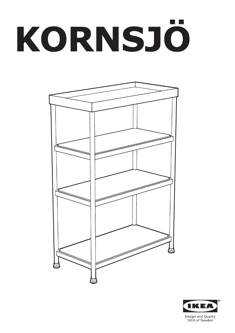 Imagen de la primera página del manual del dispositivo KORNSJÖ 504.554.13