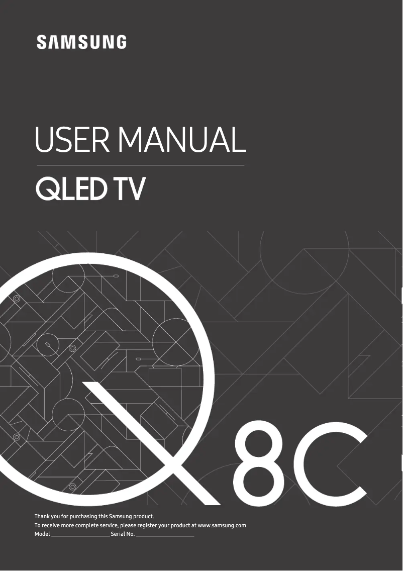 Page n°1 - Manuel utilisateur Samsung QE55Q8CNAT