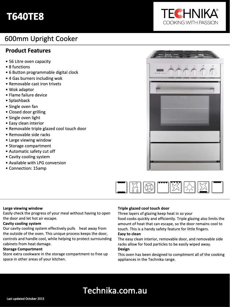 Page 1 de la notice Manuel utilisateur Technika T640TE8