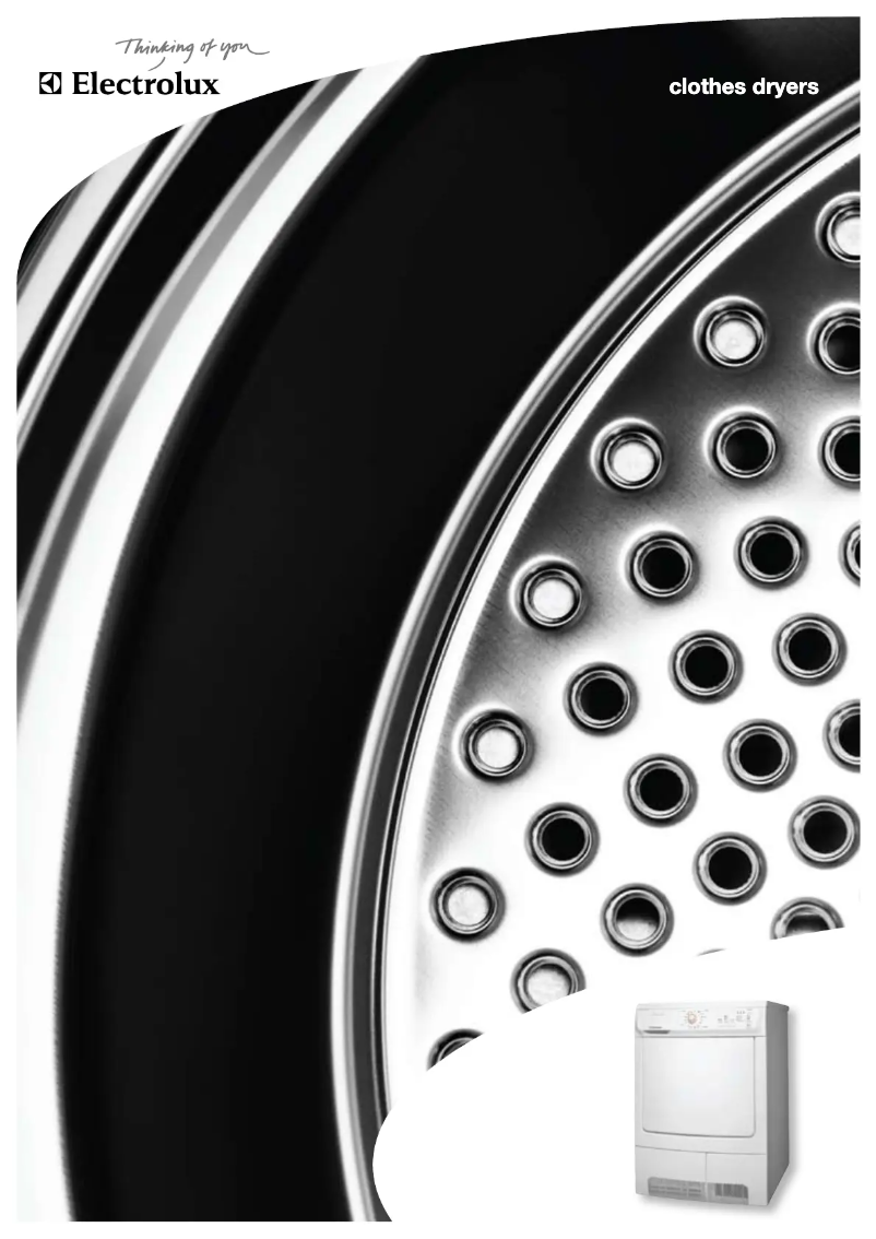 Page 1 de la notice Brochure Electrolux EDV505