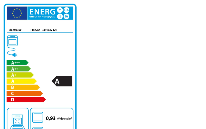 Page 1 de la notice Manuel utilisateur Electrolux FR65BA