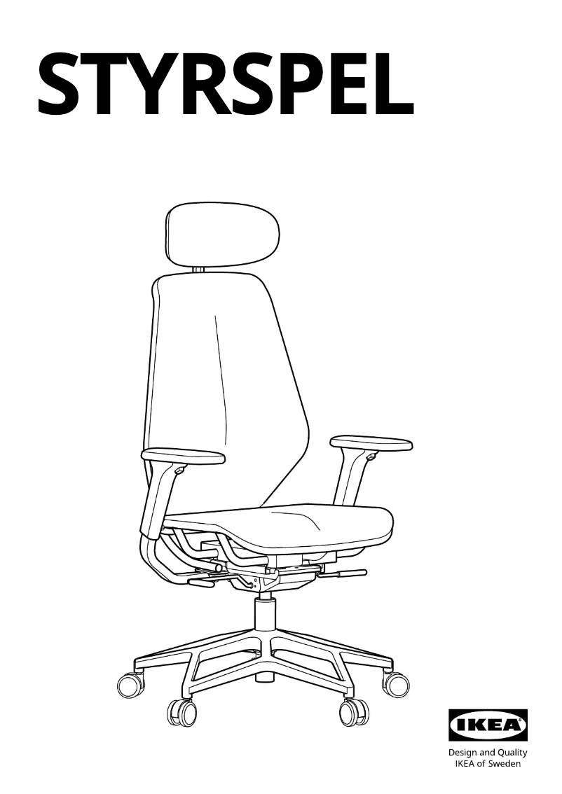 Page 1 de la notice Manuel utilisateur Ikea STYRSPEL 805.220.34