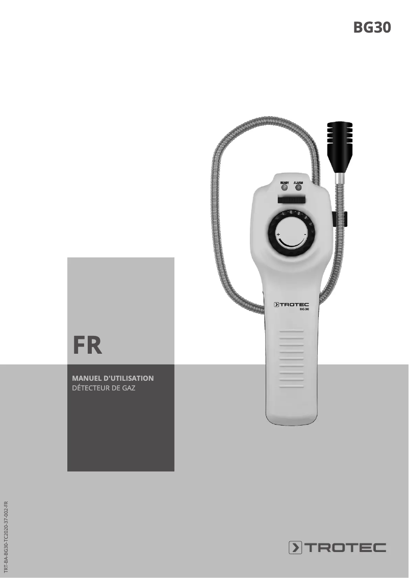 Image de la première page du manuel de l'appareil BG30