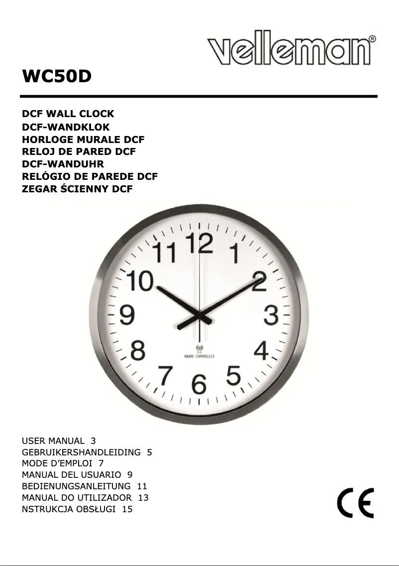 Image de la première page du manuel de l'appareil WC50D