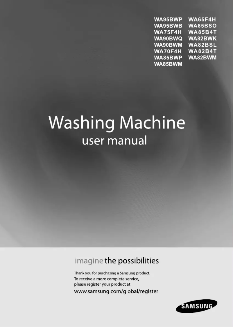 Image de la première page du manuel de l'appareil WA70F4H6QWP