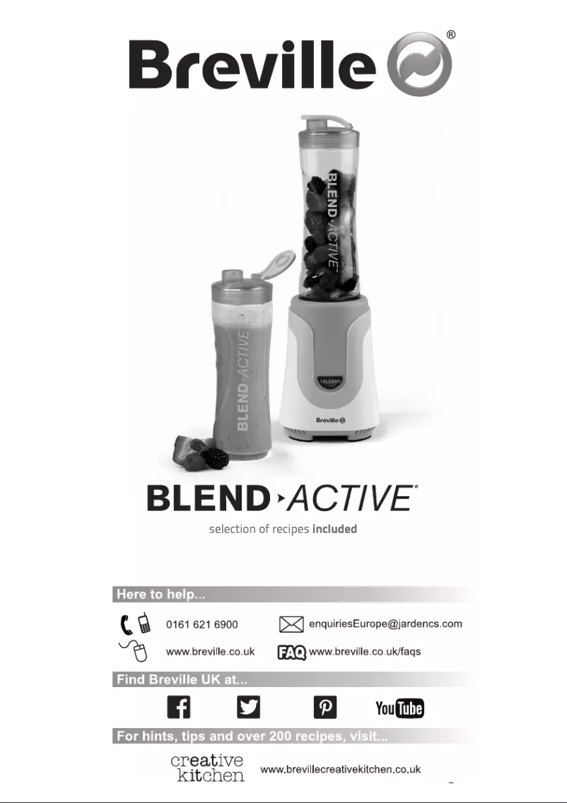 Page n°1 - Manuel utilisateur Breville Blend-Active