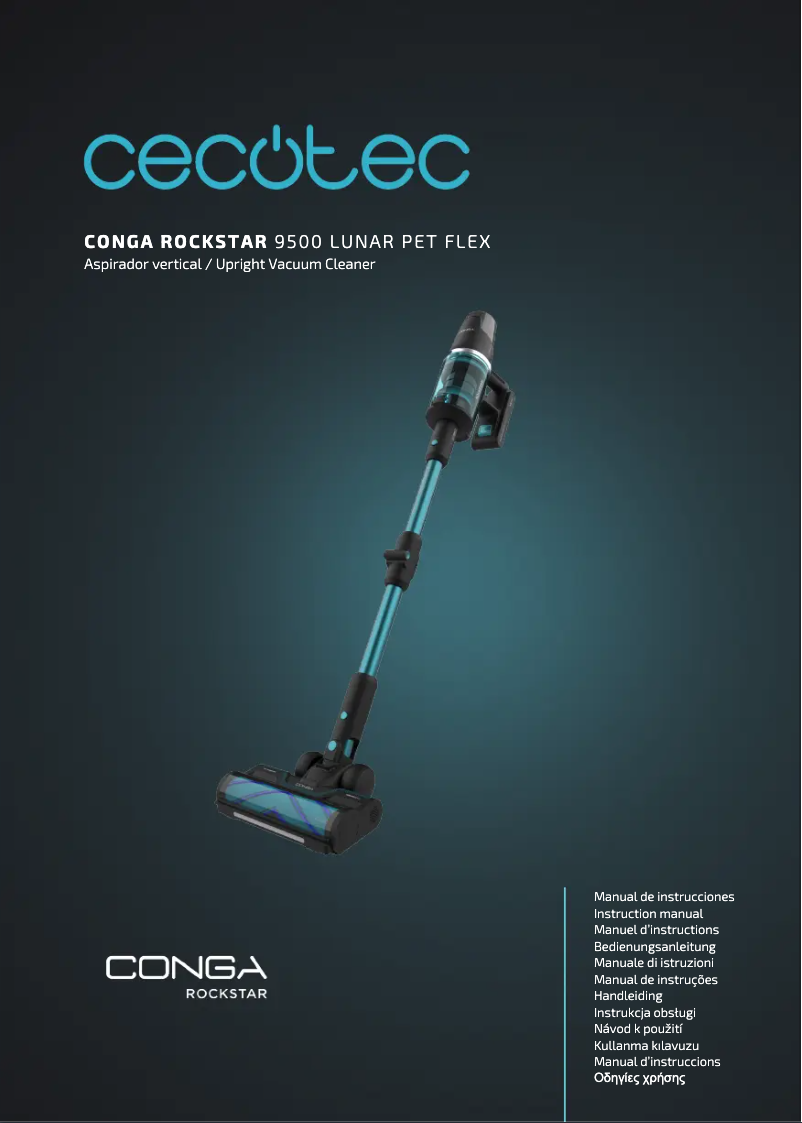Page n°1 - Manuel utilisateur Cecotec Conga Rockstar 9500 Lunar Pet Flex