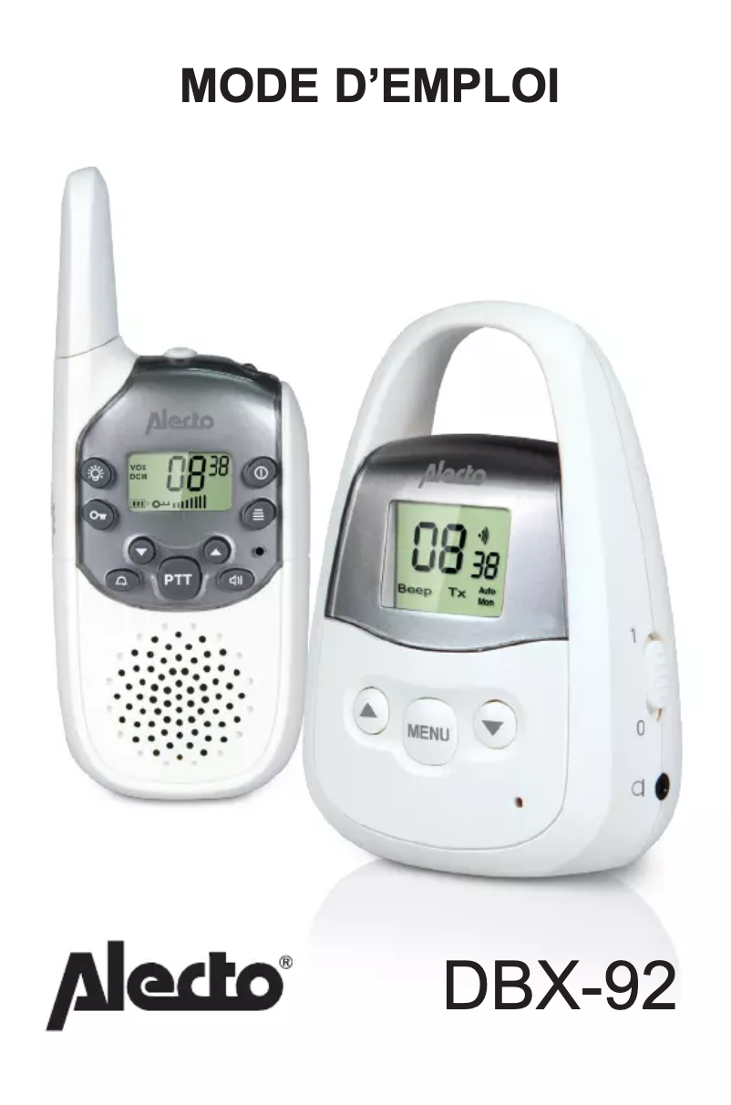 Image de la première page du manuel de l'appareil DBX-92