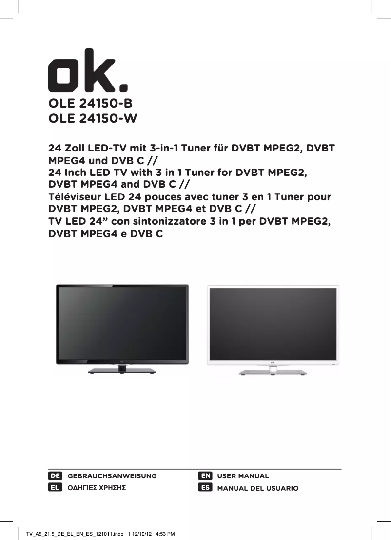 Image de la première page du manuel de l'appareil OLE 24150-W