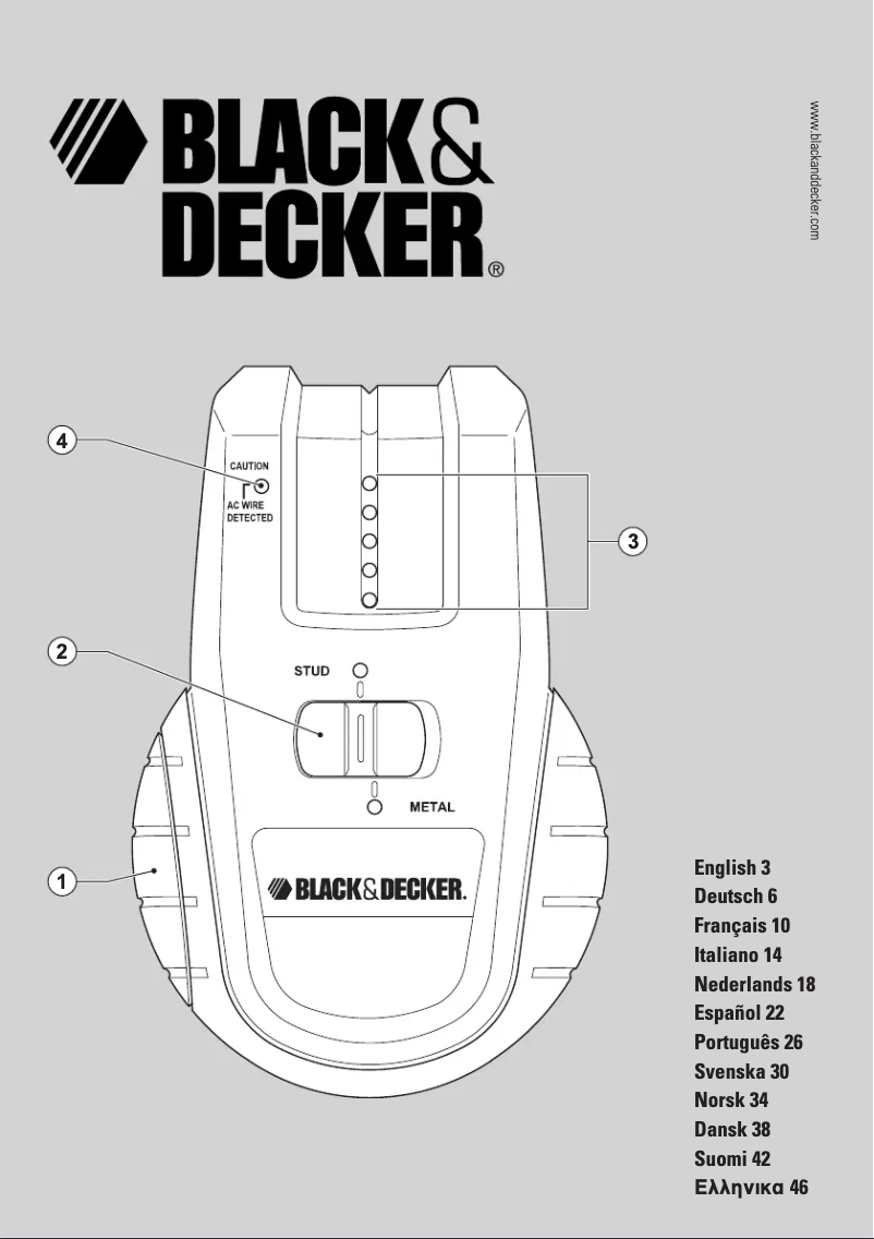 Page n°1 - Manuel utilisateur Black & Decker BDS300