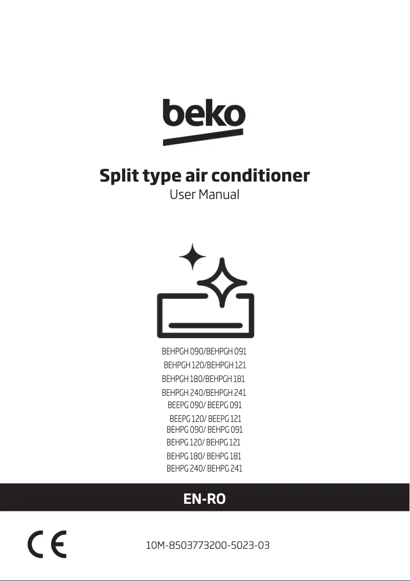 Image de la première page du manuel de l'appareil BEHPG240