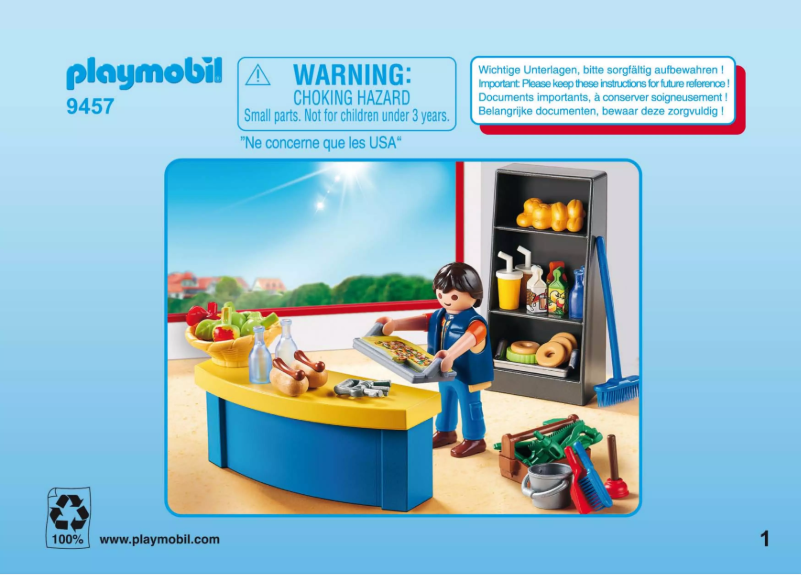 Page n°1 - Manuel utilisateur Playmobil 9457