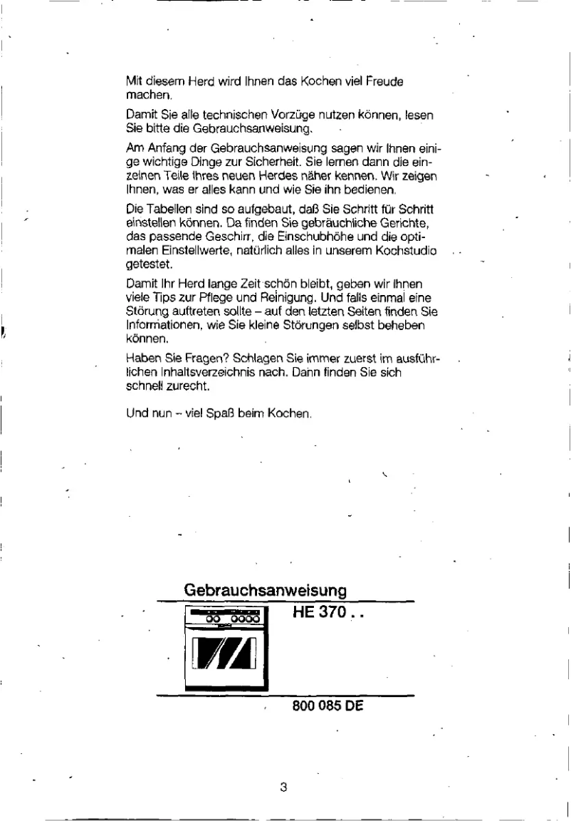Image de la première page du manuel de l'appareil HE37080