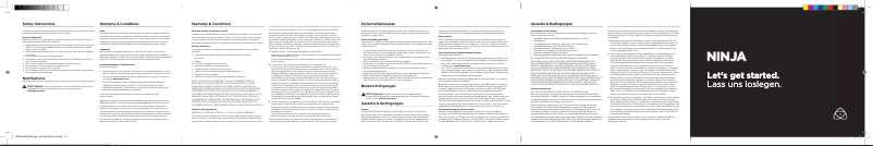Image de la première page du manuel de l'appareil Ninja
