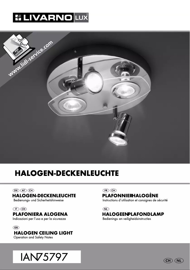 Page n°1 - Manuel utilisateur Livarno Lux IAN 75797