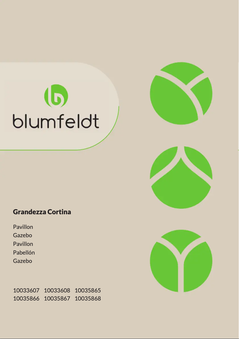 Page n°1 - Manuel utilisateur Blumfeldt Grandezza Cortina
