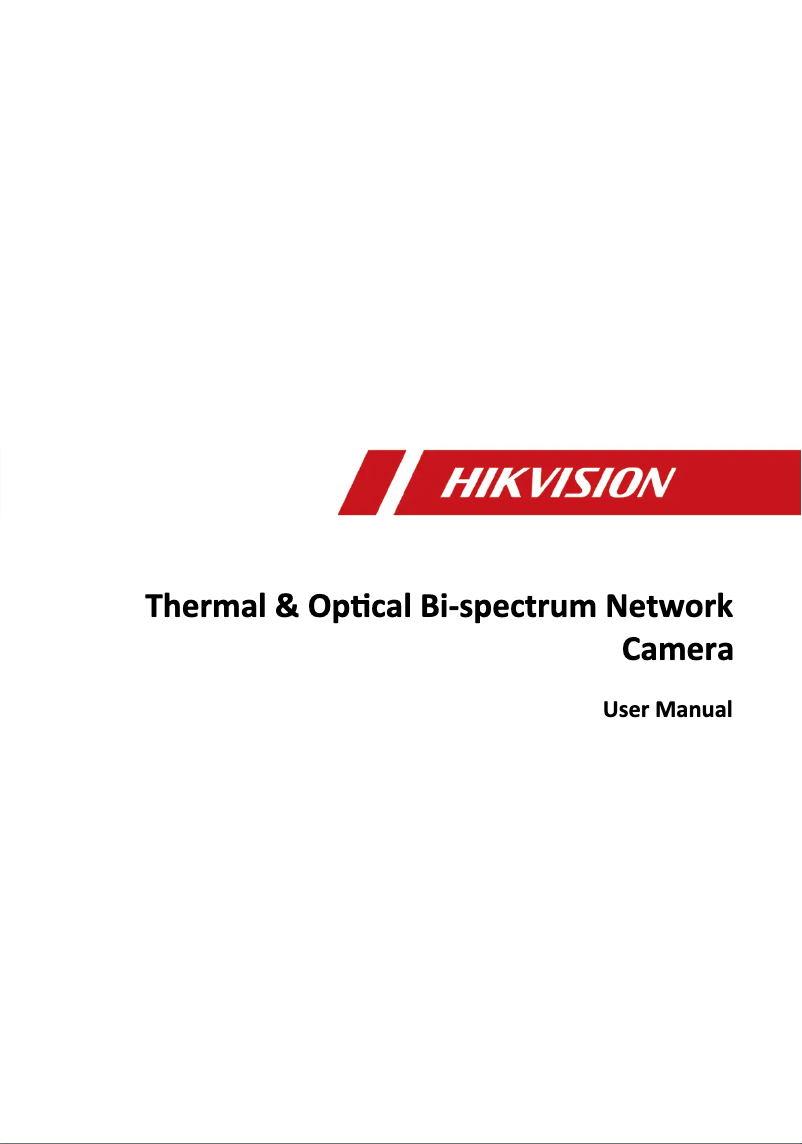 Page n°1 - Manuel utilisateur Hikvision DS-2TD2636