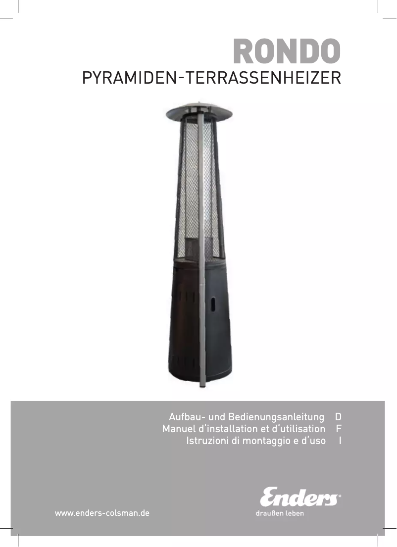 Page 1 de la notice Manuel utilisateur Enders Rondo