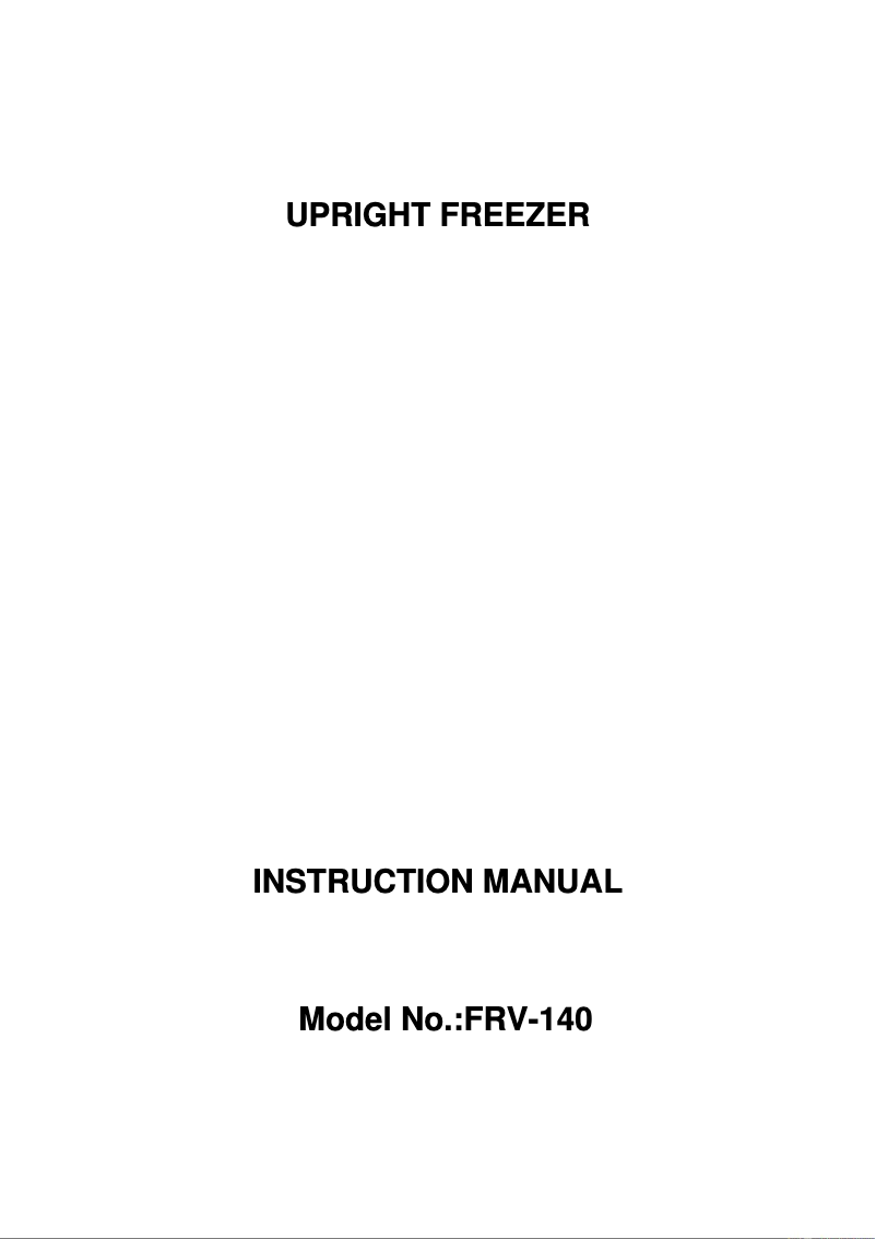 Page 1 de la notice Manuel utilisateur Milectric FRV-140