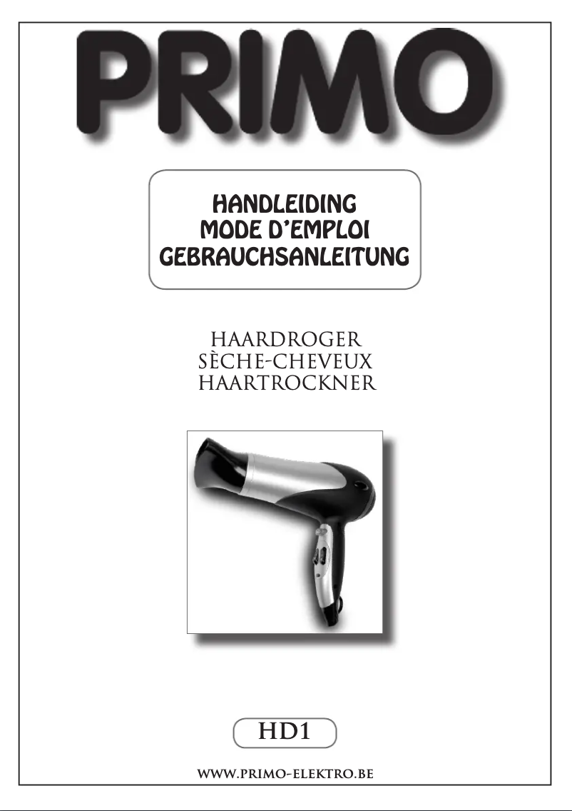 Page n°1 - Manuel utilisateur Primo HD1