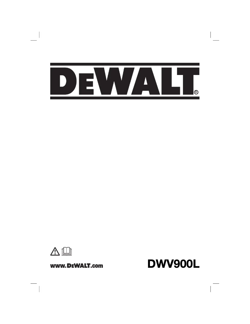 Page 1 de la notice Manuel utilisateur DeWalt DWV900L