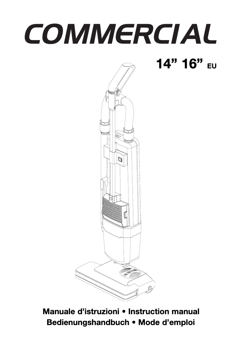 Page n°1 - Manuel utilisateur Floorpul Commercial 16