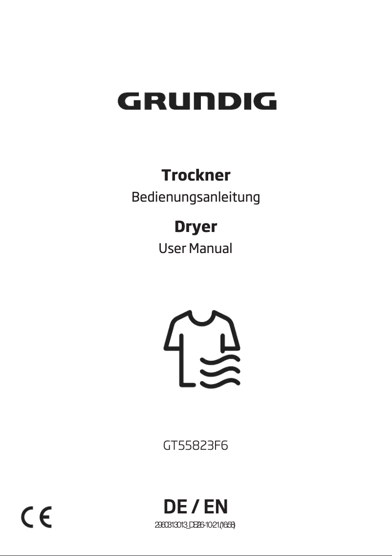 Image de la première page du manuel de l'appareil GT55823F6