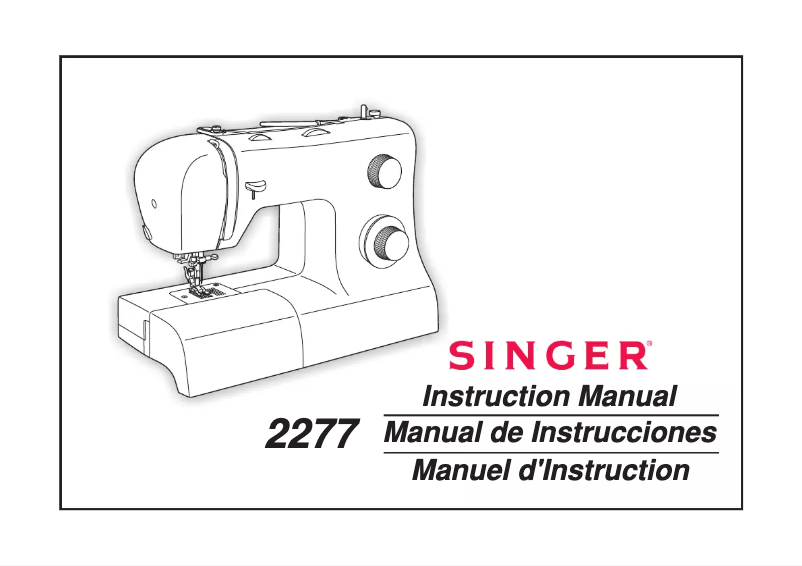 Page 1 de la notice Manuel utilisateur Singer Tradition-227