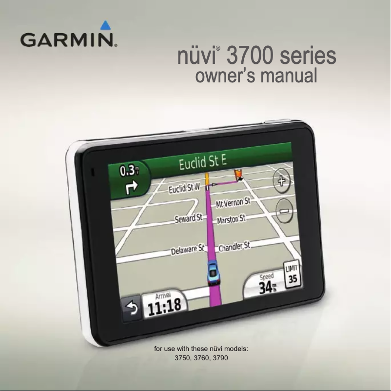 Page n°1 - Manuel utilisateur Garmin nuvi 3760T