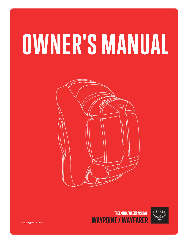 Page n°1 - Manuel utilisateur Osprey Waypoint 80