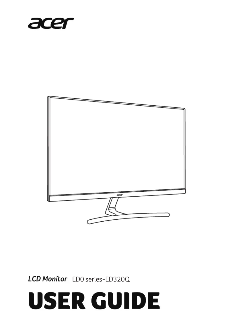 Page n°1 - Manuel utilisateur Acer ED320QX